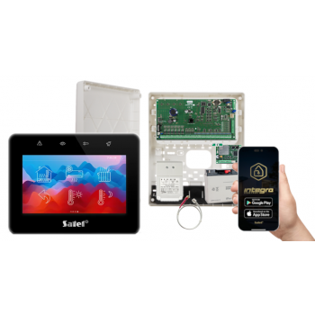 ZESTAW ALARMOWY SATEL INTEGRA 64 + INT-TSG2-B + OPU-3P + AWT682 + 17Ah + INT-GSM LTE
